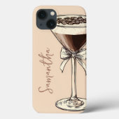 Espresso Martini Coffee Lover Personalisiert Brown Case-Mate iPhone Hülle (Rückseite)