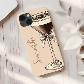 Espresso Martini Coffee Lover Personalisiert Brown Case-Mate iPhone Hülle