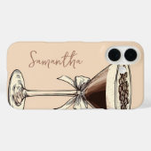 Espresso Martini Coffee Lover Personalisiert Brown Case-Mate iPhone Hülle (Rückseite (Horizontal))