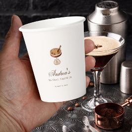Espresso Martini Coffee Theme Brautparty Party Pappbecher
