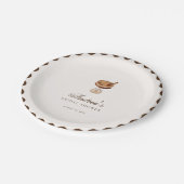 Espresso Martini Coffee Theme Brautparty Party Pappteller (Schrägansicht)