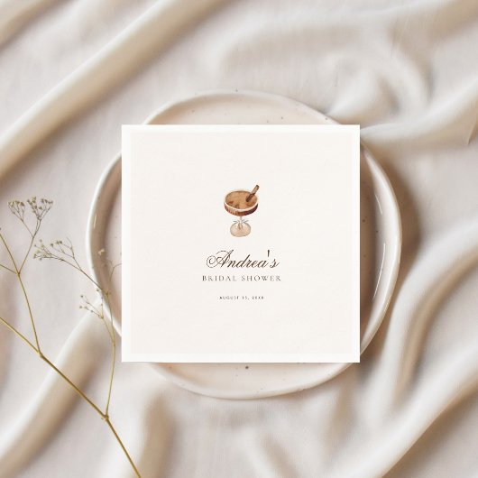 Espresso Martini Coffee Theme Brautparty Party Serviette