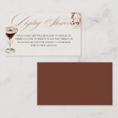 Espresso Martini Display Brautparty Insert Card (Vorne/Hinten)