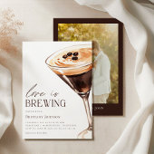 Espresso Martini Foto Brautparty Einladung