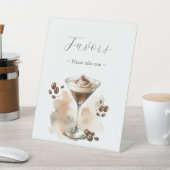 Espresso Martini Gastgeschenke Unterschreiben Sockelschild (In SItu)