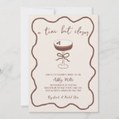 Espresso Martini Handgezeichnetes Brautparty Einladung (Vorderseite)