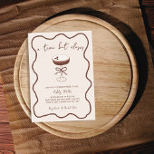 Espresso Martini Handgezeichnetes Brautparty Einladung