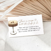 Espresso Martini Liebe beantragt Rezepte Begleitkarte
