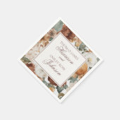 Espresso Martini Liebe Brauende Kaffee Hochzeit Serviette (Ecke)