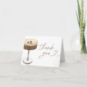 Espresso Martini Liebe Braut Brautparty Dankeskarte (Vorderseite)