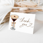 Espresso Martini Liebe Braut Brautparty Dankeskarte<br><div class="desc">Espresso Martini Liebe Is Brewing Brautparty verfügt über handgemalte Espresso Martini und moderne Typografie. Ein perfekter Weg,  um Ihren Lieben für Ihren besonderen Tag zu danken! Editieren Sie die meisten Texte einfach,  um sie an Ihre Veranstaltung anzupassen! Textfarben sind vollständig editierbar!</div>