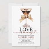 Espresso Martini Liebe Braut Brautparty Einladung (Vorderseite)