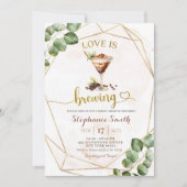 Espresso Martini Liebe Braut Brautparty Einladung (Vorderseite)