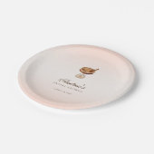 Espresso Martini Liebe Braut Brautparty Pappteller (Schrägansicht)