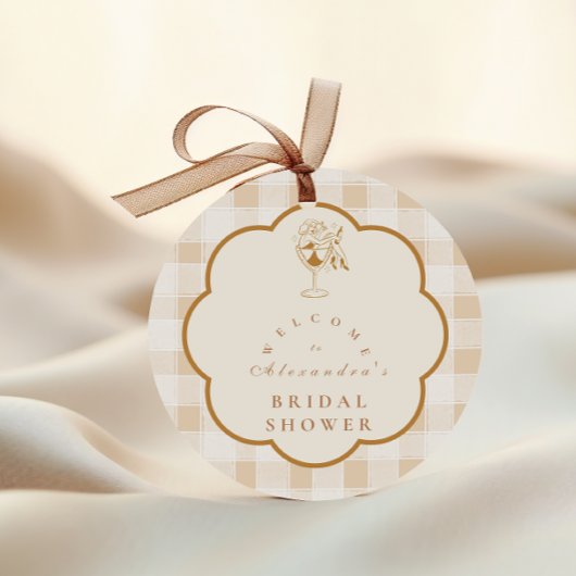 Espresso Martini Liebe Braut Brautparty Runder Aufkleber