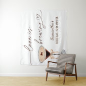 Espresso Martini Liebe Braut Brautparty Wandteppich (Beispiel)