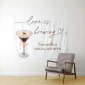 Espresso Martini Liebe Braut Brautparty Wandteppich (Beispiel (Horizontal))