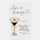 Espresso Martini Liebe Braut BridalShower-Zeichen Acrylschild (Winkel)