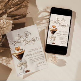 Espresso Martini Liebe Braut Einladung