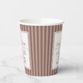 Espresso Martini Liebe Brautparty Kaffee Brauen Pappbecher (Links)