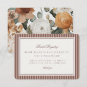 Espresso Martini Love Brauens Hochzeitsliste Begleitkarte (Vorne/Hinten)