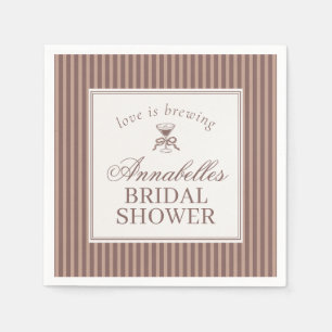 Espresso Martini Love Brauerei Kaffee Brautparty Serviette