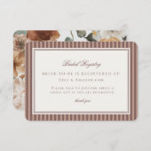 Espresso Martini Love Brewing Bridal Registry Begleitkarte (Vorne/Hinten)