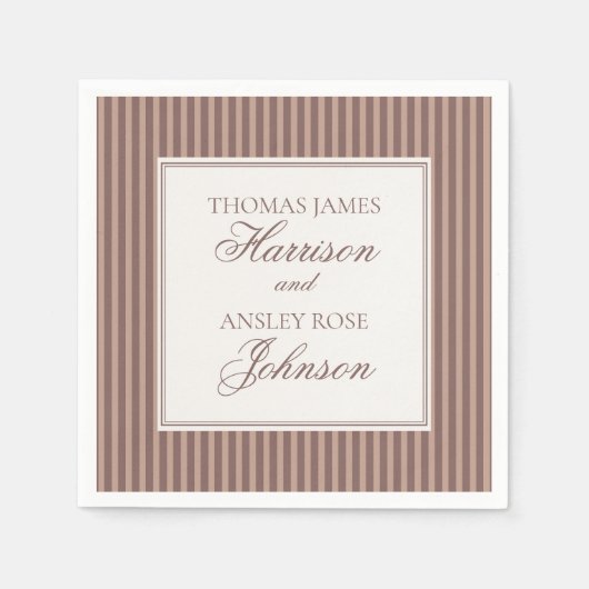 Espresso Martini Love Brewing Coffee Wedding Serviette (Vorderseite)