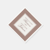 Espresso Martini Love Brewing Coffee Wedding Serviette (Ecke)