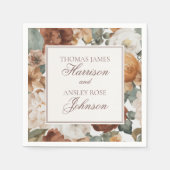 Espresso Martini Love Brewing Coffee Wedding Serviette (Vorderseite)