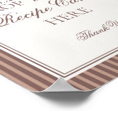 Espresso Martini Love Brewing Share Recipe Bridal Poster (Ecke)