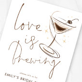 Espresso Martini Love is Brewing Bridal Shower Einladung