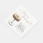 Espresso Martini Love Is Brewing Bridal Shower  Serviette (Ecke)