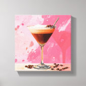 Espresso Martini mit Coffee Boans Leinwand (Vorderseite)