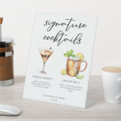 Espresso Martini Moskauer Mule Cocktail Hochzeitsm Sockelschild (In SItu)