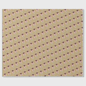 Espresso Martini Muster Geschenkpapier (Flach)