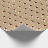 Espresso Martini Muster Geschenkpapier (Ecke)
