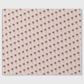 Espresso Martini Muster Pink Geschenkpapier (Flach)