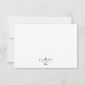 Espresso Martini Notecard Dankeskarte (Rückseite)