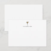 Espresso Martini Notecard Dankeskarte (Vorne/Hinten)