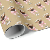 Espresso Martini Pattern Geschenkpapier (Rolleneckpunkt)