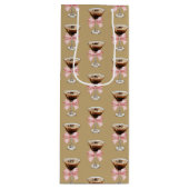 Espresso Martini Pattern Geschenktüte Für Weinflaschen (Vorderseite)