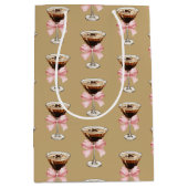 Espresso Martini Pattern Mittlere Geschenktüte (Vorderseite)