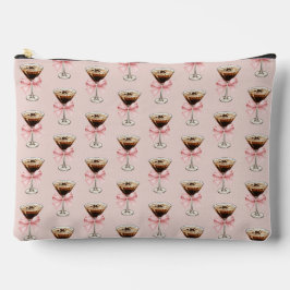 Espresso Martini Pattern Pink Zubehörtasche