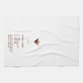 Espresso Martini Recipe Geschirrtuch (Horizontal)