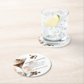 Espresso Martini Rezept Runder Pappuntersetzer (Vor Ort)