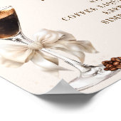 Espresso Martini Signature Cocktail Poster (Ecke)