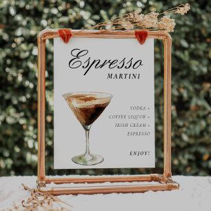 Espresso Martini Signature Drink Poster