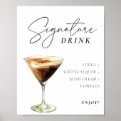 Espresso Martini Signature Drink Poster (Vorne)