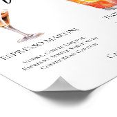 Espresso Martini Tequila Poster (Ecke)